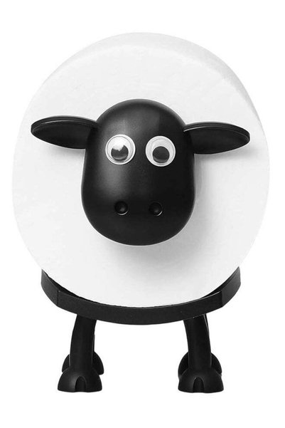 Generic Set of 1 Black Sheep Toilet Paper Holder, Creative 3D Printed Quirky ...