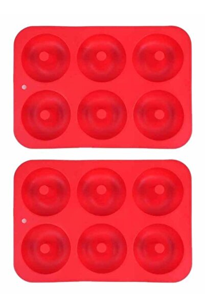 Generic 2PCS 6 Cavity Donut Silicone Chocolate Molds Doughnut Pan Baking Mold...