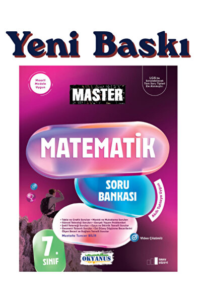 Okyanus Yayıncılık Okyanus Yayınları Master 7.Sınıf Matematik Soru Bankası 20...