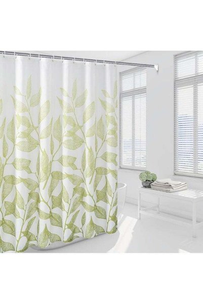 Generic Quick-Dry Polyester Shower Curtain (120x180cm) - Machine Washable, Wa...