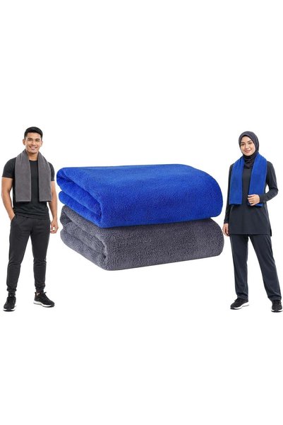 Generic 2-Piece Microfiber Gym Towel/Hand Towel/Face Towel/Car Cleaning Towel...