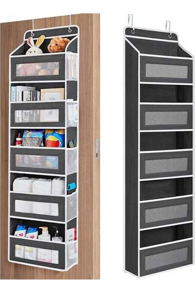 Generic Over The Door Storage, 5 Shelf Hanging Organizer with 5 Large Capacit...