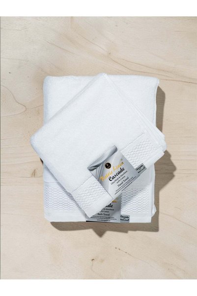 Generic Cascade Towel Set Pack of 2 | Bath Towel 70x140cm & Hand Towel 50x90c...