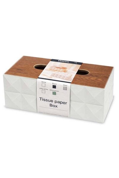 Generic White Modern Tissue Box Cover with Lid – Decorative Rectangular Tissu...