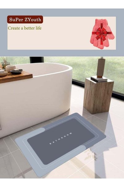 Generic Bathroom Mat, Soft Carpet Mat, Non-slip Rug Super Absorbent Diatom Mu...
