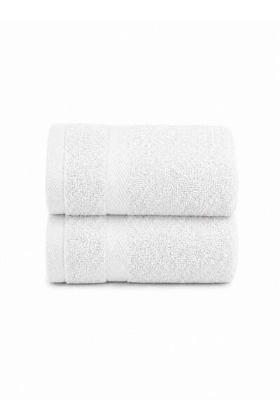 Generic 2-Piece Fast Absorbent Hand Towel Set White 40 x 70cm
