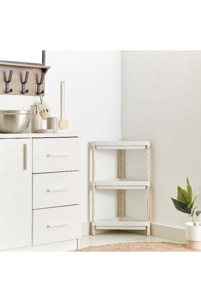 Generic 3-Tier Caddy With Wooden Finish