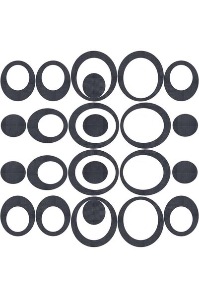Generic 45 Pieces Adhesive Oval Bath Treads Anti-Slip Bathtub Stickers Non Sl...