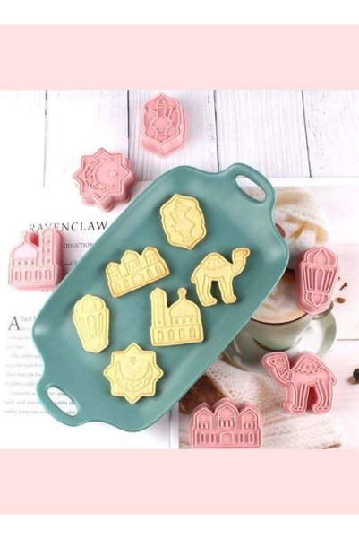 Generic 6 Pack 3D Ramadan Eid Mubarak Cookie Cutters – Biscuit & Fondant Baki...