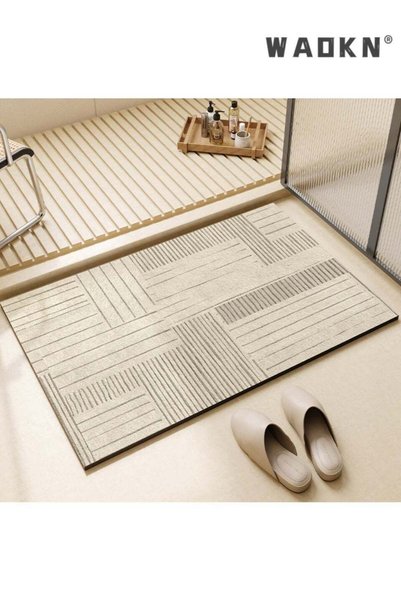 Generic Diatom Mud Bathroom Mat, Quick Dry Absorbent Non-Slip Floor Mat, Mini...
