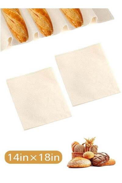 Generic 2PCS Bread Baking Supplies, Proofing Cloth for Bread Baking, 100% Nat...