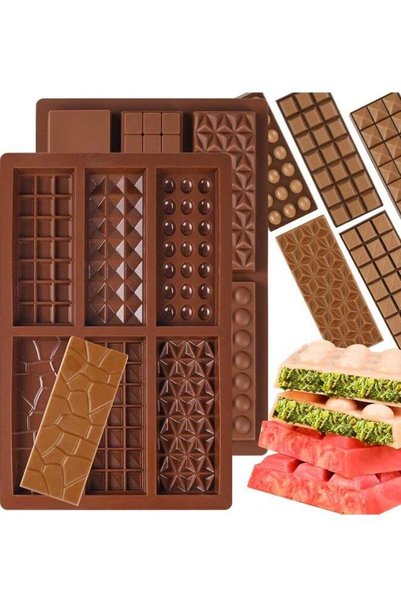 Generic 2 Pack Deep Silicone Molds, Non-Stick Chocolate Molds for Stuffed Pis...