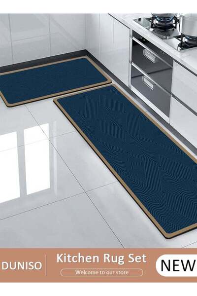 Generic 2 Pieces Diatom Mud Kitchen Mat Set Bathroom Bath Rug Mat Extra Soft ...