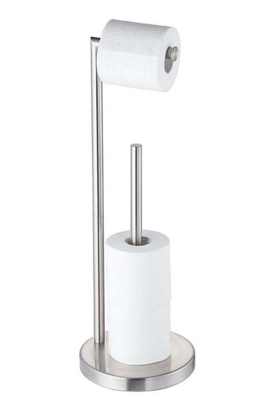 Generic Bathroom Freestanding Toilet Paper Holder, Stainless Steel Floor Stan...