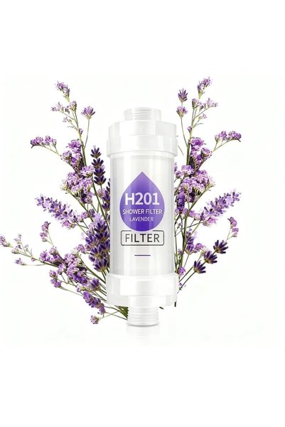 Generic Lavender Vitamin Shower Filter - Chlorine & Rust Removal, Hair Loss P...