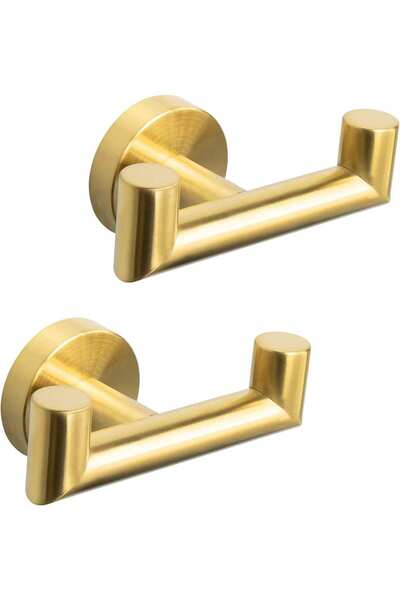 Generic Double Door Hooks, Bathroom Towel Hooks, Heavy Duty Coat Wall Mounted...