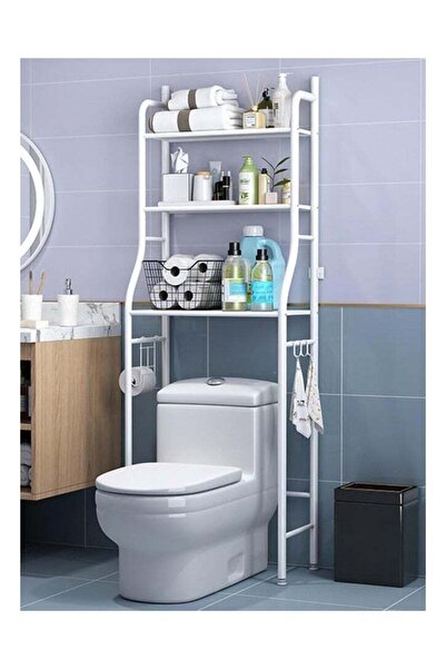 Generic 3-Tier Toilet Storage Rack White