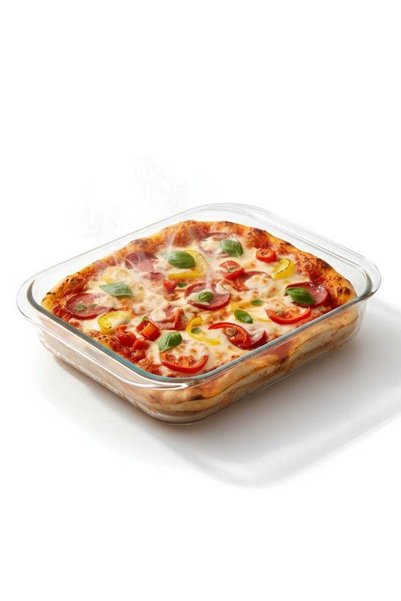 Generic Baking Tray Glass 1600ml (Medium Size) Square, Baking Pan, Glass Baki...