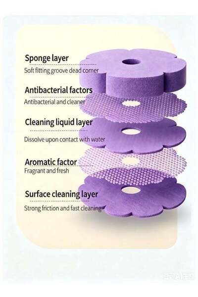 Generic Disposable toilet brush, 24 replacement heads, no-touch card design, ...