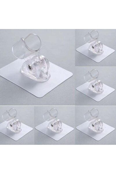 Generic 6 Pcs Strong Adhesive and Waterproof ABS Plastic Shower Head Holder