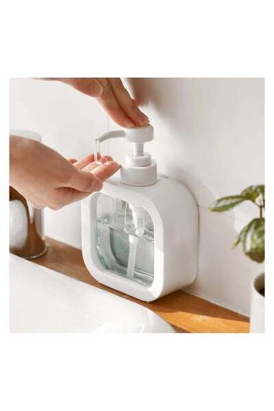 Generic Soap Dispenser with Pump Clear Window Design White for Bathroom Kitch...