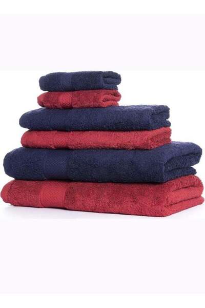 Generic Wakefit Terry 100% Cotton 6 Piece Towel Set, 500 GSM, 2 Bath, 2 Hand ...