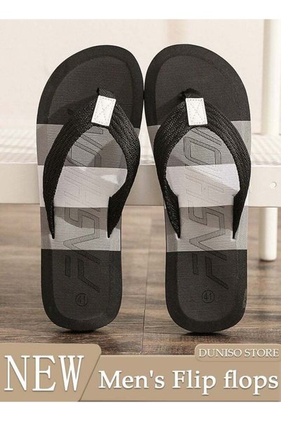 Generic Flip Flops for Men Quick Drying Flat Slipper House Bedroom Slippers w...