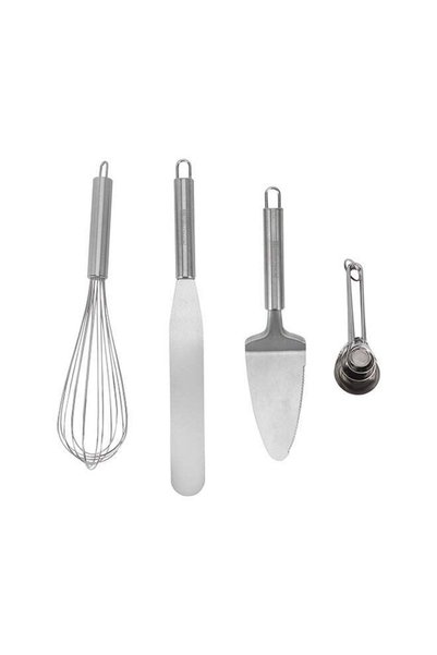 Generic Royalford 4-Piece Stainless Steel Baking Tools Set | Includes Scraper...