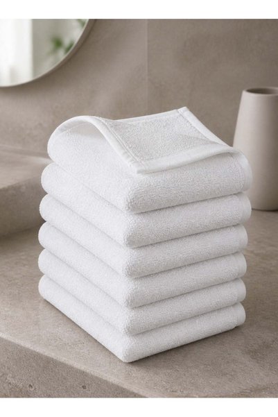 Generic 6-Piece Pure Cotton Towel Set 100% Turkish Genuine Cotton 30x60cm was...