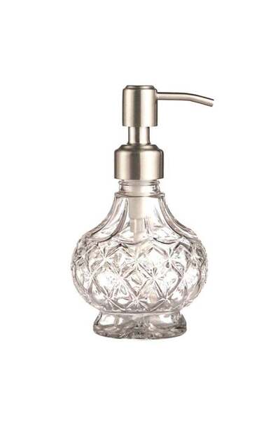 Generic Soap Dispenser with Stainless Steel Pump, Clear Crystal Design, Vinta...