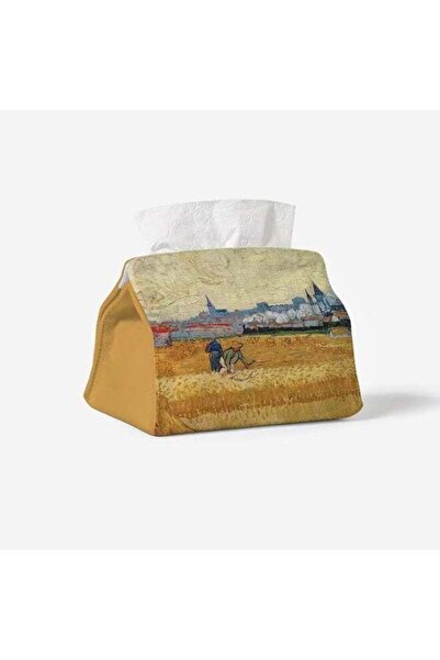 Generic Hand-Painted Oil Painting Tissue Box, Artistic Retro High-End Tissue ...