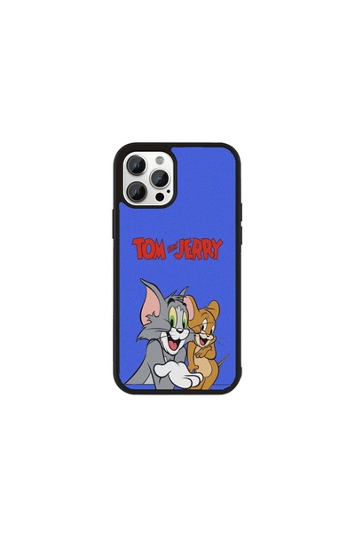Generic Brand Husa Premium Galaxy S24 Ultra Tom și Jerry - Model Albastru Log...