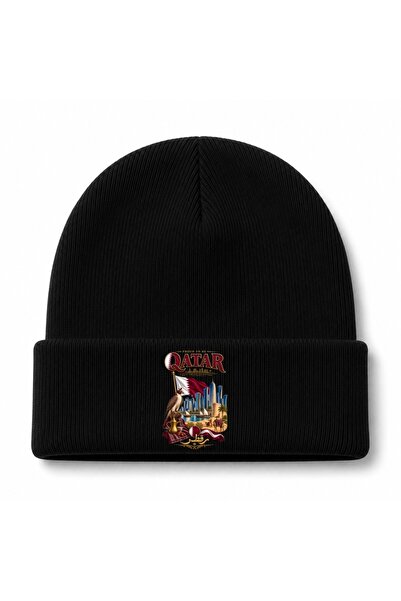 Rabona Fashion Qatar Falcon & Doha Cultural Icons Graphic Beanie