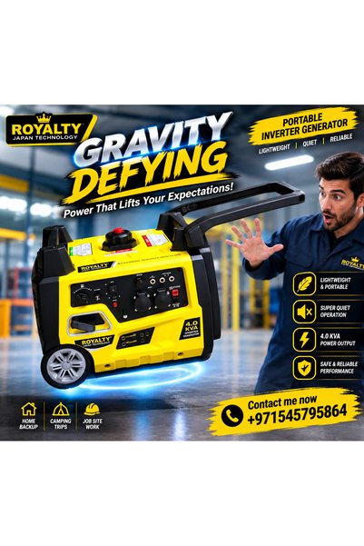 Royalty Japan 4Kw Silent Generator Gasoline Petrol engine Silent Generator