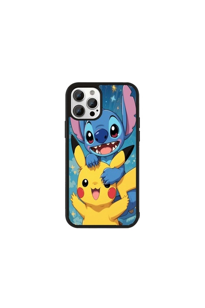 Generic Brand Husa Premium Galaxy S22 Ultra Pokemon - Model Pikachu Stitch Hug