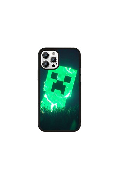 Generic Brand Husa Premium Galaxy A54 Minecraft - Model Electric Creeper Luminos
