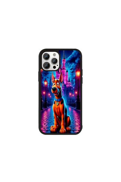 Generic Brand Husa Premium iPhone 11 Scooby Doo - Model Castelul Scooby Neon