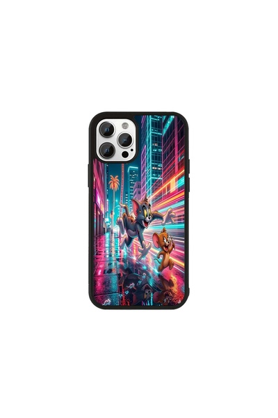 Generic Brand Husa Premium Galaxy S24 Plus Tom și Jerry - Model Neon City Chase