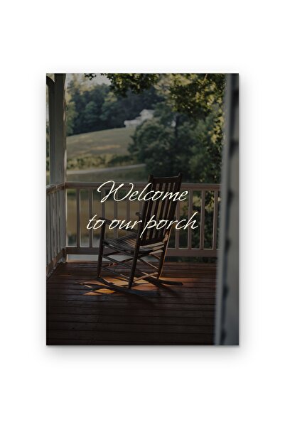 OEM Poster Carton 250g A4 Bine ati venit pe veranda noastra, Decor perete, Ca...