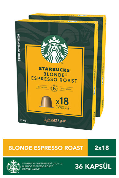 Starbucks By Nespresso Blonde Espresso Roast Kapsül Kahve 36'lı