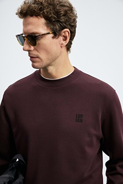 Lufian 112030192 Grand Erkek Sweatshirt BORDO