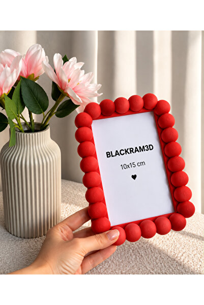 BLACKRAM3D Dekoratif Fotoğraf Çerçevesi 10x15 cm – Modern Tasarım Masaüstü Çe...