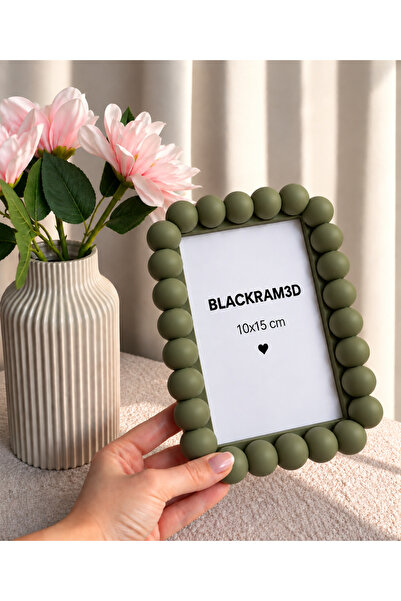 BLACKRAM3D Dekoratif Fotoğraf Çerçevesi 10x15 cm – Modern Tasarım Masaüstü Çe...