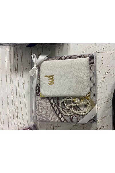 OBRNHOMEN Dowry, Gift, Mawlid, Package Luxury Prayer Rug Set Red