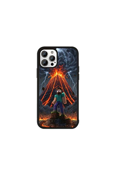 Generic Brand Husa Premium iPhone 11 Pro Max Minecraft - Model Volcano Surviv...