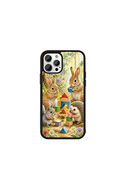 Generic Brand Husa Premium Galaxy S24 FE Iepurași de Pădure - Model Iepurași ...
