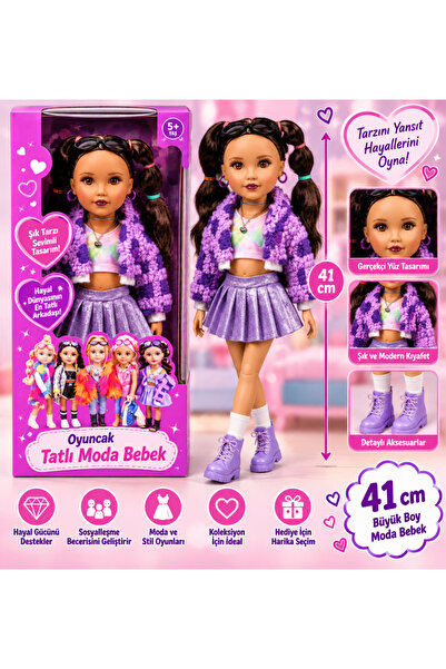 TRENDYPAZARS Oyuncak Tatlı Moda Bebek 41 cm