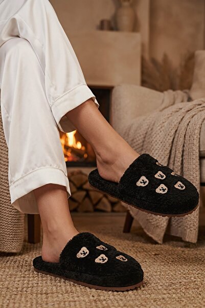 Modafırsat Women's Winter Slippers with Animal Figures, Dowry Bundle, Guest H...