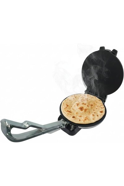 MEBASHI Electric Roti Maker Chapati Maker, Heavy Duty 1600W High Power, Stainless Steel Body, Adjustable Temperature Control, Non-Stick Plates – Model ME-RM102-S