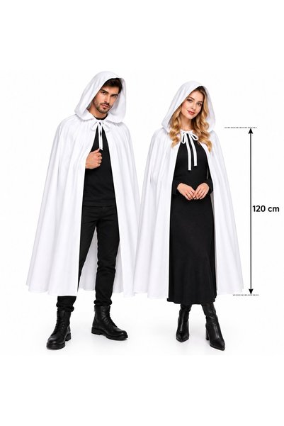 Skygo 120 cm White Hooded Long Ghost Cape